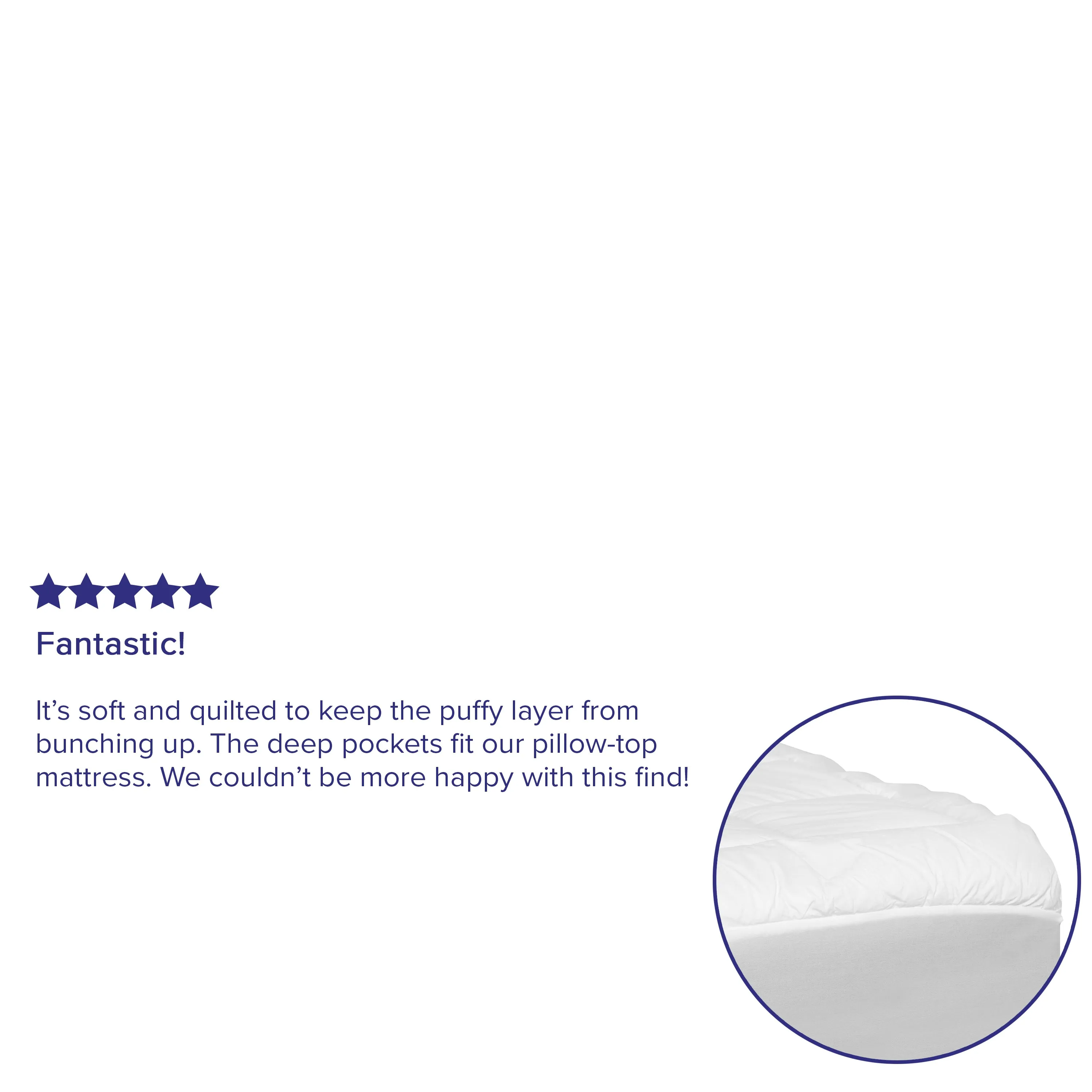 Mattress Pad - White - King RF-REM-09-K-GG