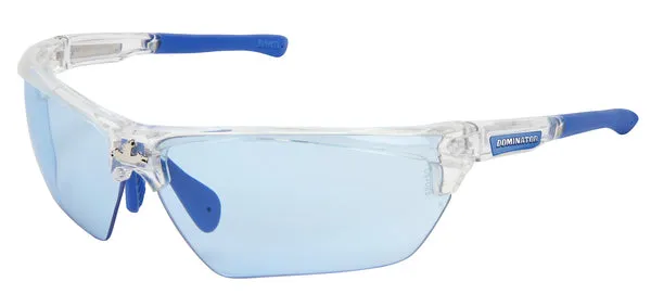 MCR Safety Dominator DM3 Clear Frame, Lt Blue MAX6