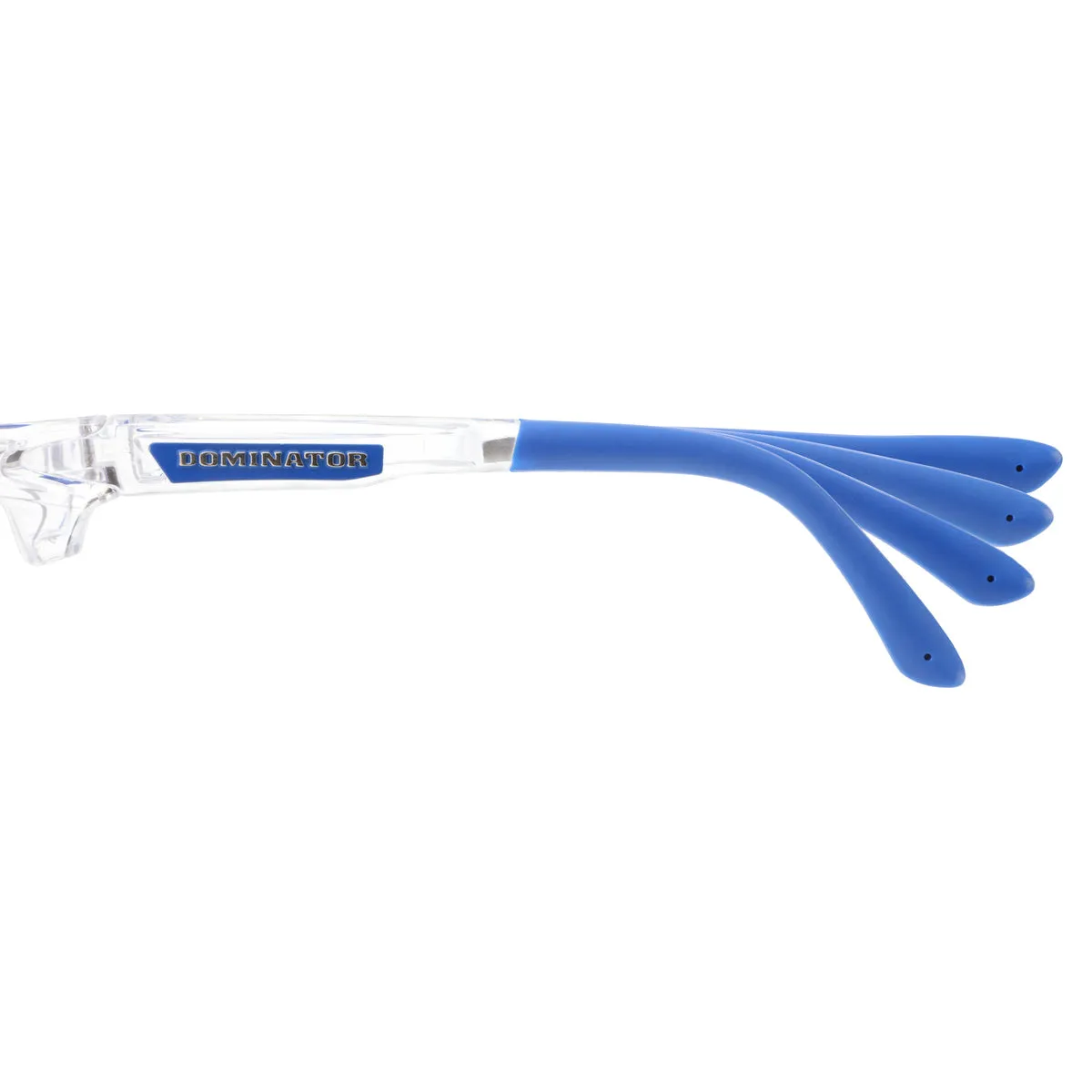 MCR Safety Dominator DM3 Safety Glasses - Blue/Clear Frame - Blue Mirror Lens - DM1328B