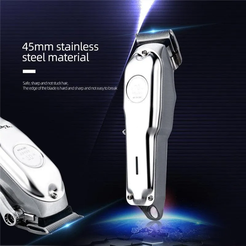 Men's Coldless Hair Trimmer Powerful Electric Hair Clippers Barber