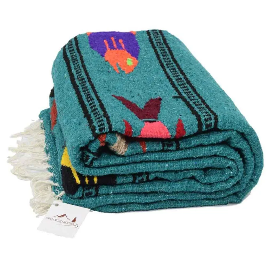 Mexican Fish Blanket - Teal