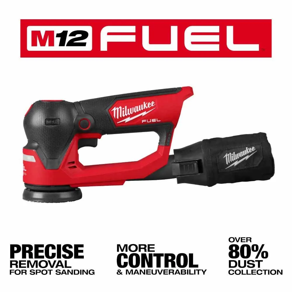 Milwaukee 2535-20 M12 FUEL 3" Random Orbital Detail Sander, Bare