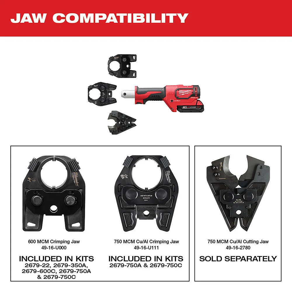 Milwaukee 2679-22 M18 FORCE LOGIC 600 MCM Crimper Kit