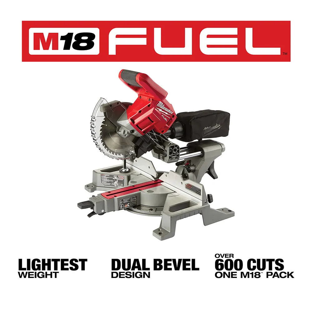 Milwaukee  2733-20 M18 FUEL 7-1/4" Dual Bevel Sliding Compound Miter Saw Bare Tool