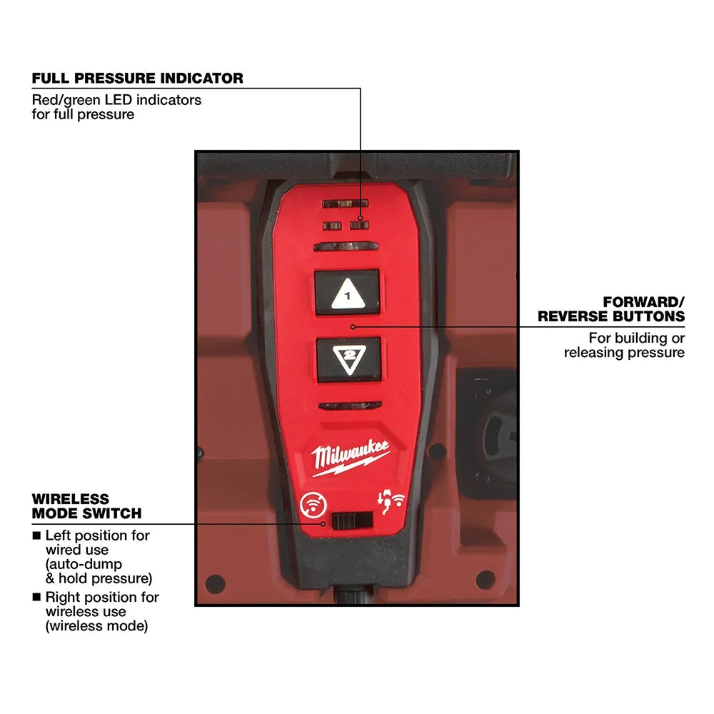 Milwaukee 2774-21HD M18 FORCE LOGIC 10,000psi Hydraulic Pump Kit