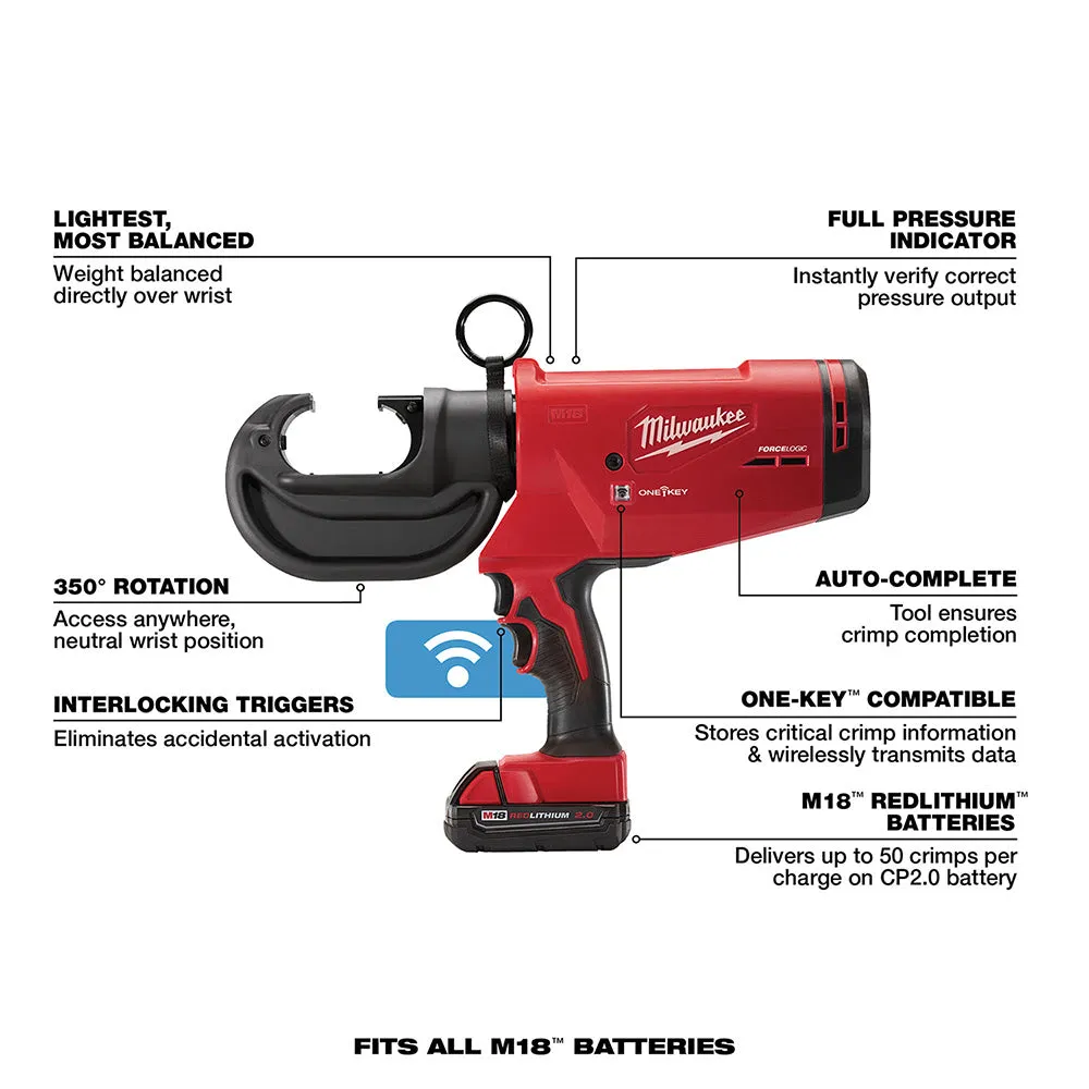 Milwaukee 2778-22 M18™ FORCELOGIC™ 12T Utility Crimper