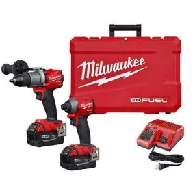 Milwaukee 2997-22 M18 FUEL 2-Tool Hammer Drill & Impact Driver Combo Kit