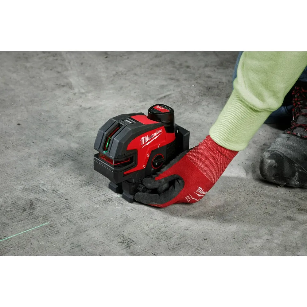 Milwaukee 3624-20 M12 Green Laser - Cross Line & 4-Points