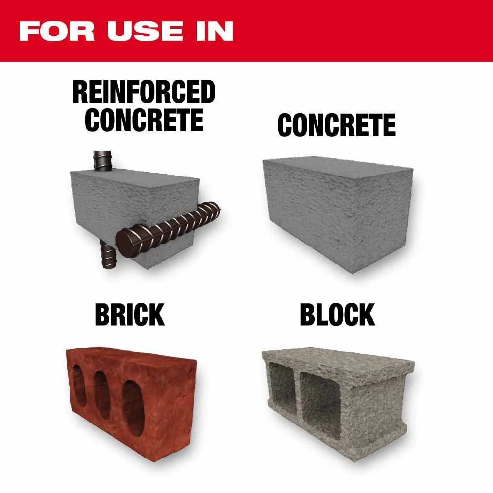 Milwaukee 48-20-3965 SDS Max 4CT MX4 1-1/8" x 8" x 13"