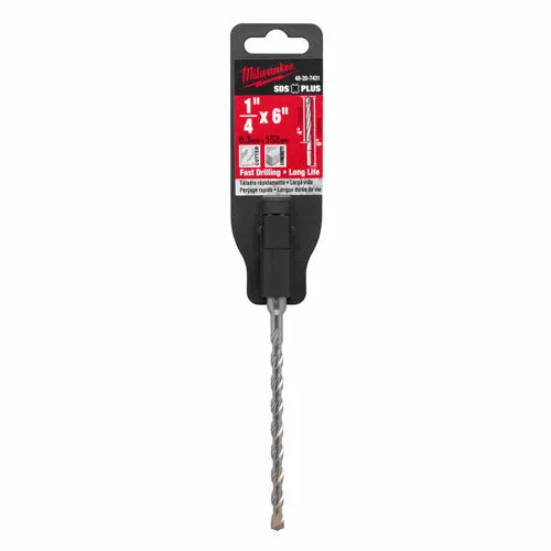 Milwaukee 48-20-7431 1/4" X 4" X 6" SDS Plus 2 Cutter Carbide Bit