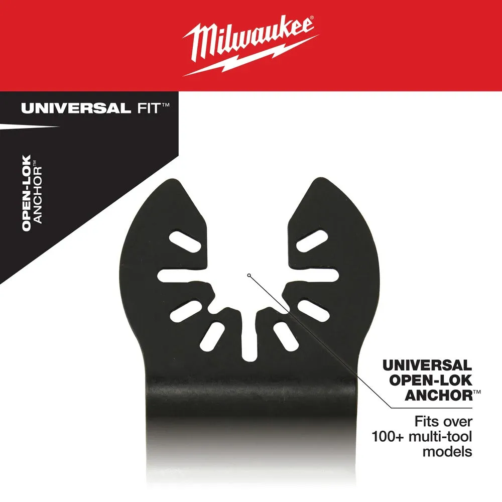 Milwaukee  49-25-1249 Milwaukee® OPEN-LOK™ 2-1/2" TITANIUM ENHANCED BI-METAL MULTI-MATERIAL BLADES 10PK