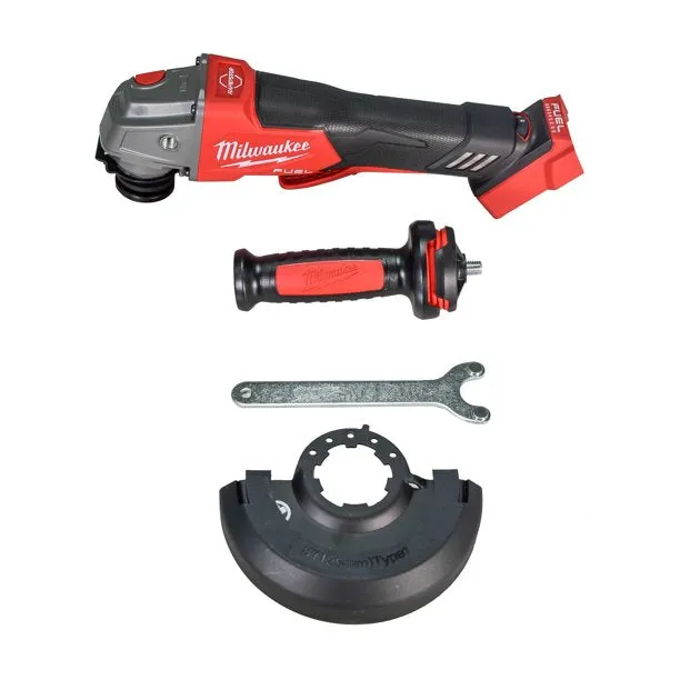 Milwaukee Electric Tool 2888-20 18V Fuel 4-1/2" / 5" Cordless Variable Speed Braking Grinder, Paddle Switch No-Lock