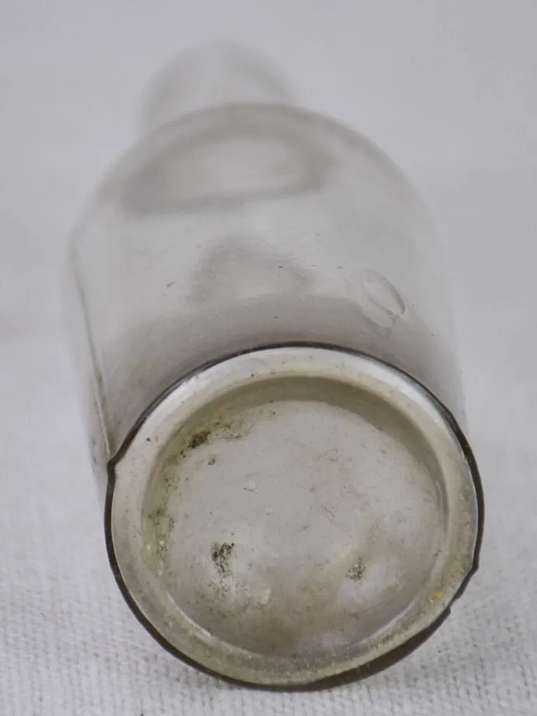 Miniature late 19th century blown glass bottle 4¾"