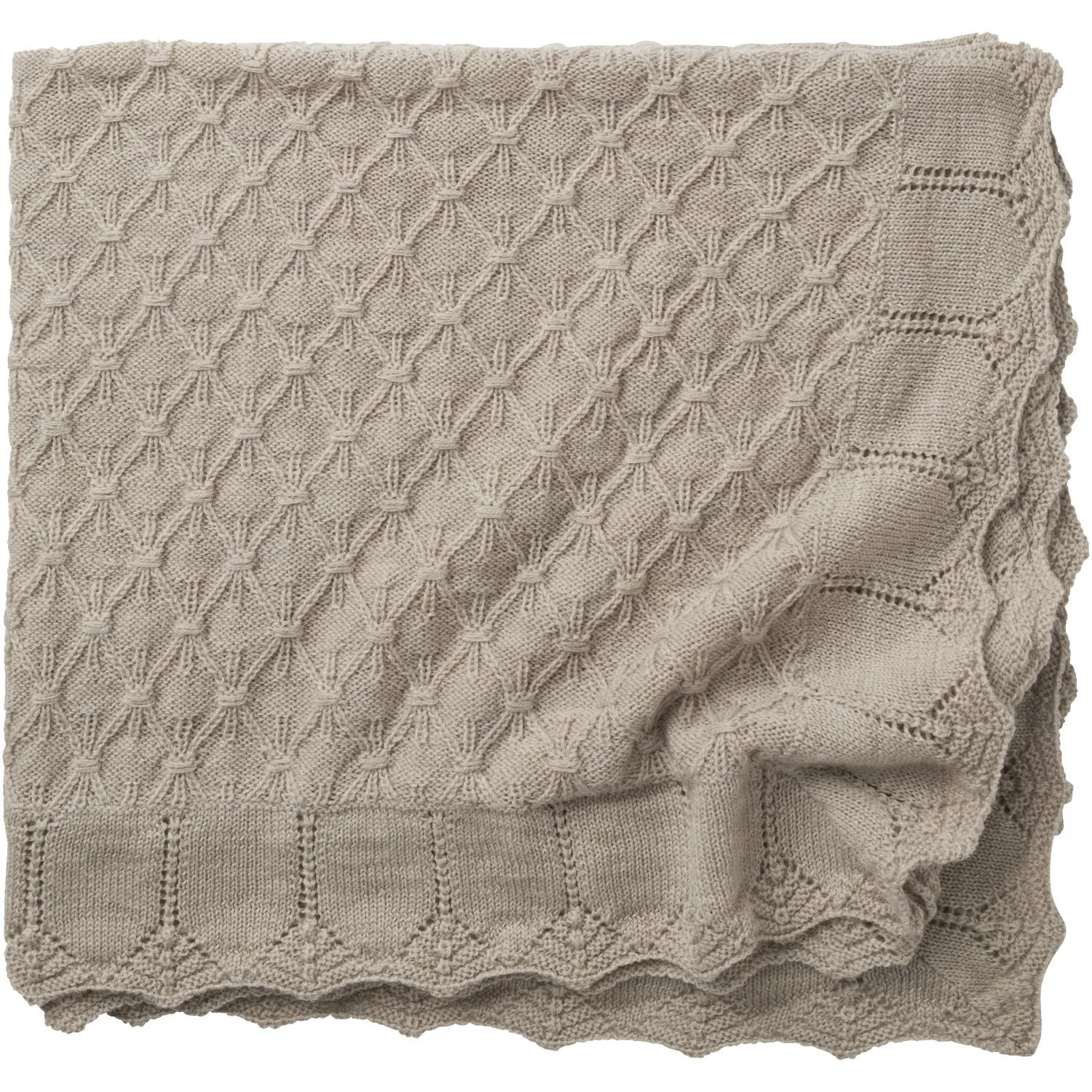 Name It Pure Cashmere Melange Wruni Wool Knit Blanket