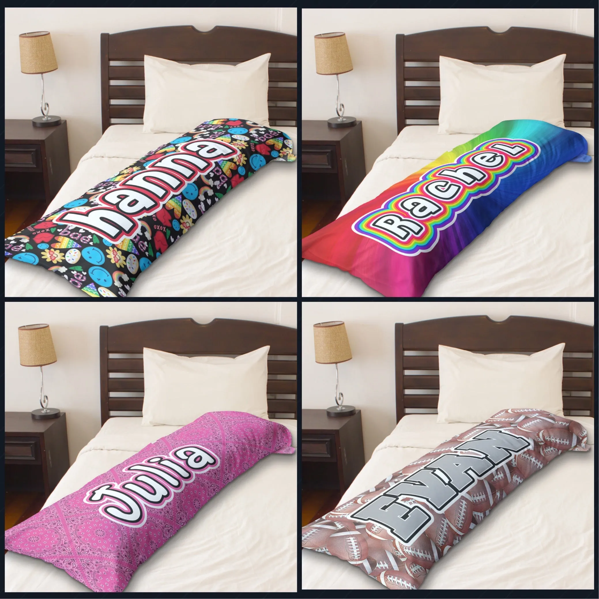 Namedrops Body Pillow Pillowcase