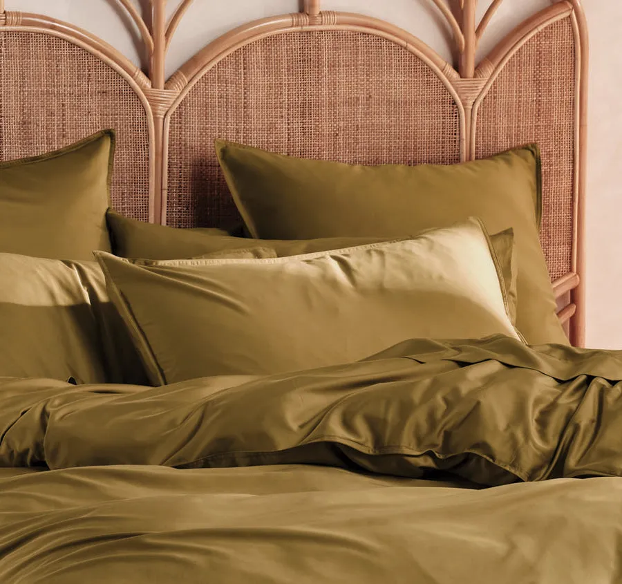 Nara 400THC Bamboo Cotton Standard Pillowcase Bronze