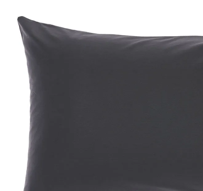 Nara 400THC Bamboo Cotton Standard Pillowcase Charcoal