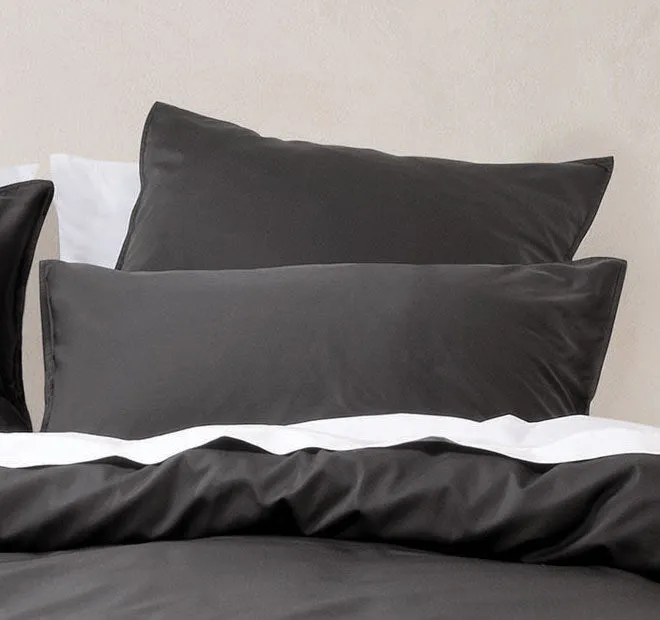 Nara 400THC Bamboo Cotton Standard Pillowcase Charcoal