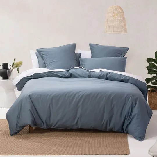 Nara Bluestone European Pillowcase by Linen House