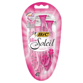 (NET) Bic Shaver Miss Soleil Disposable Women Razors / 4 pieces / 3086123303843