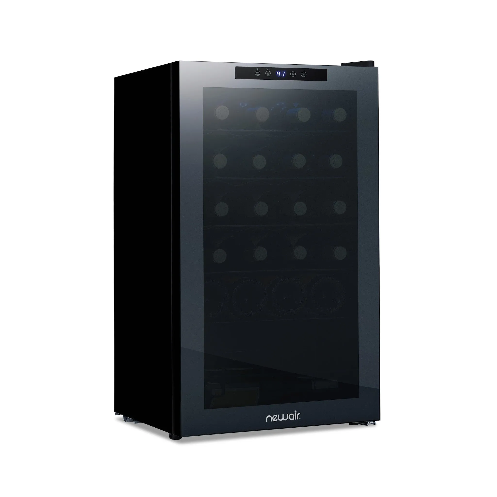 Newair® 33-Bottle 19.5" Black Freestanding Dual Zone Wine Fridge