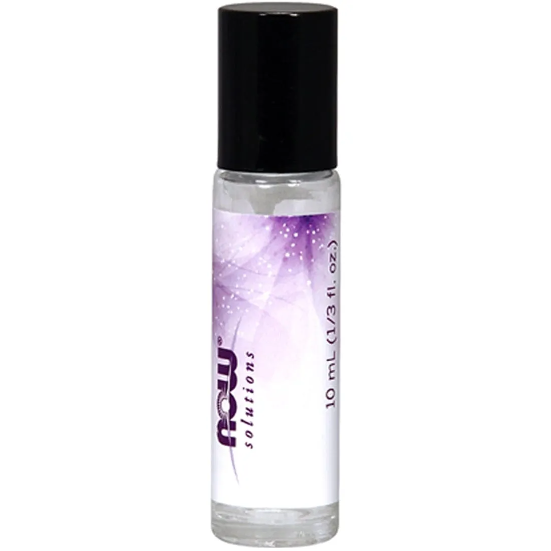 NOW Empty Glass Bottle with Roll-On Applicator, 10ml