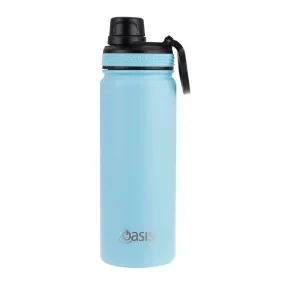 Oasis 550ml Insulated Challenger Water Bottle Island Blue