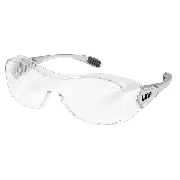 OG110AF MCR Safety Law OTG Series Safety Glasses, Clear Lens