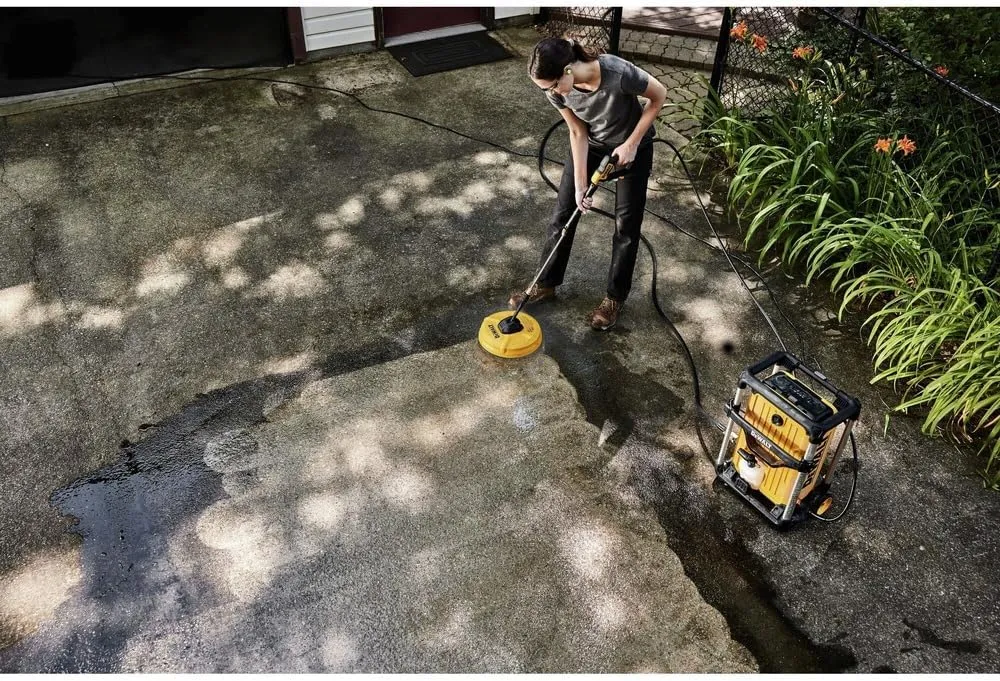 Open Box -  DEWALT 12 in. Rotating Driveway and Sidewalk Surface Cleaner Pressure Washer Attachment (3000 PSI MAX)