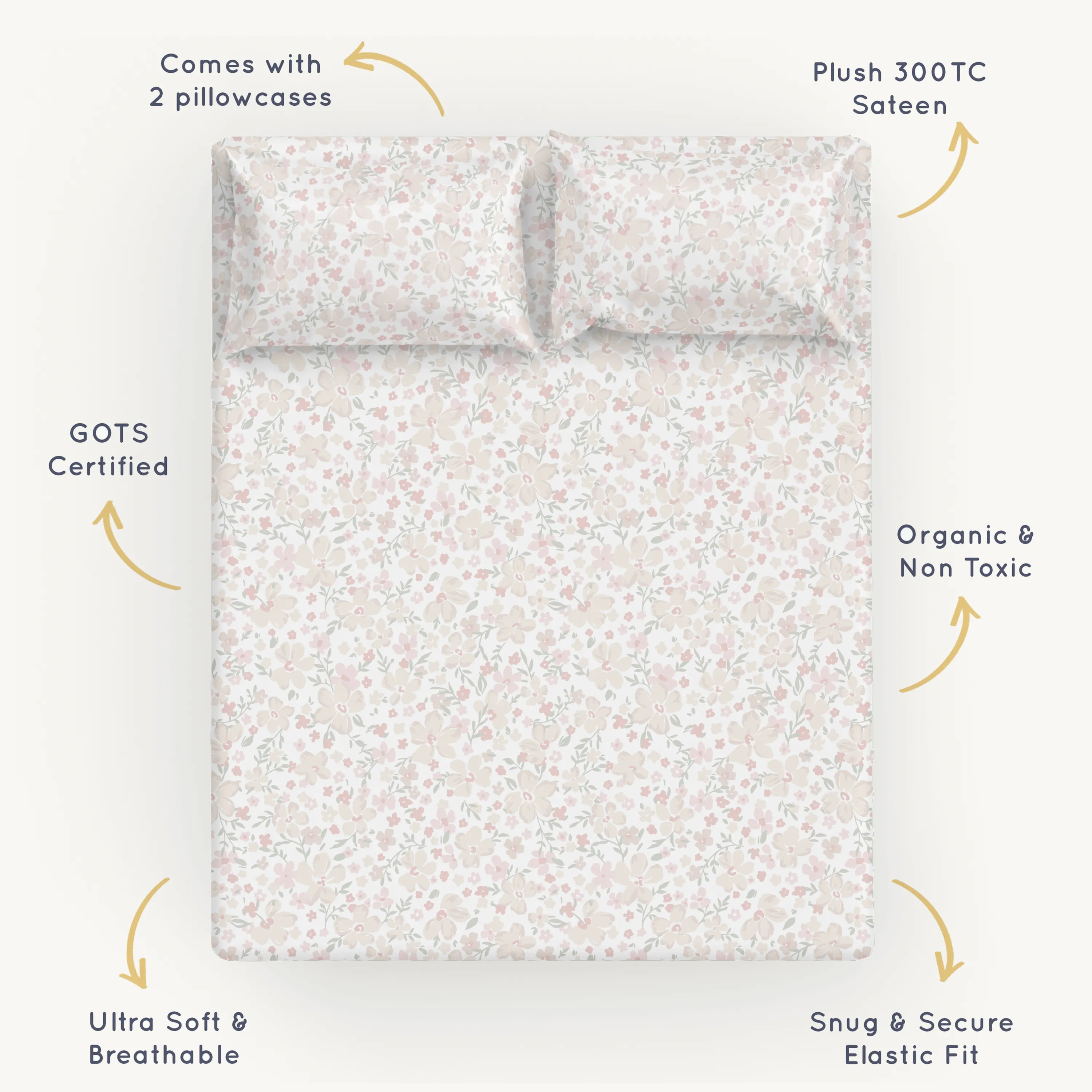 Organic Cotton Sheet Set - Blossom