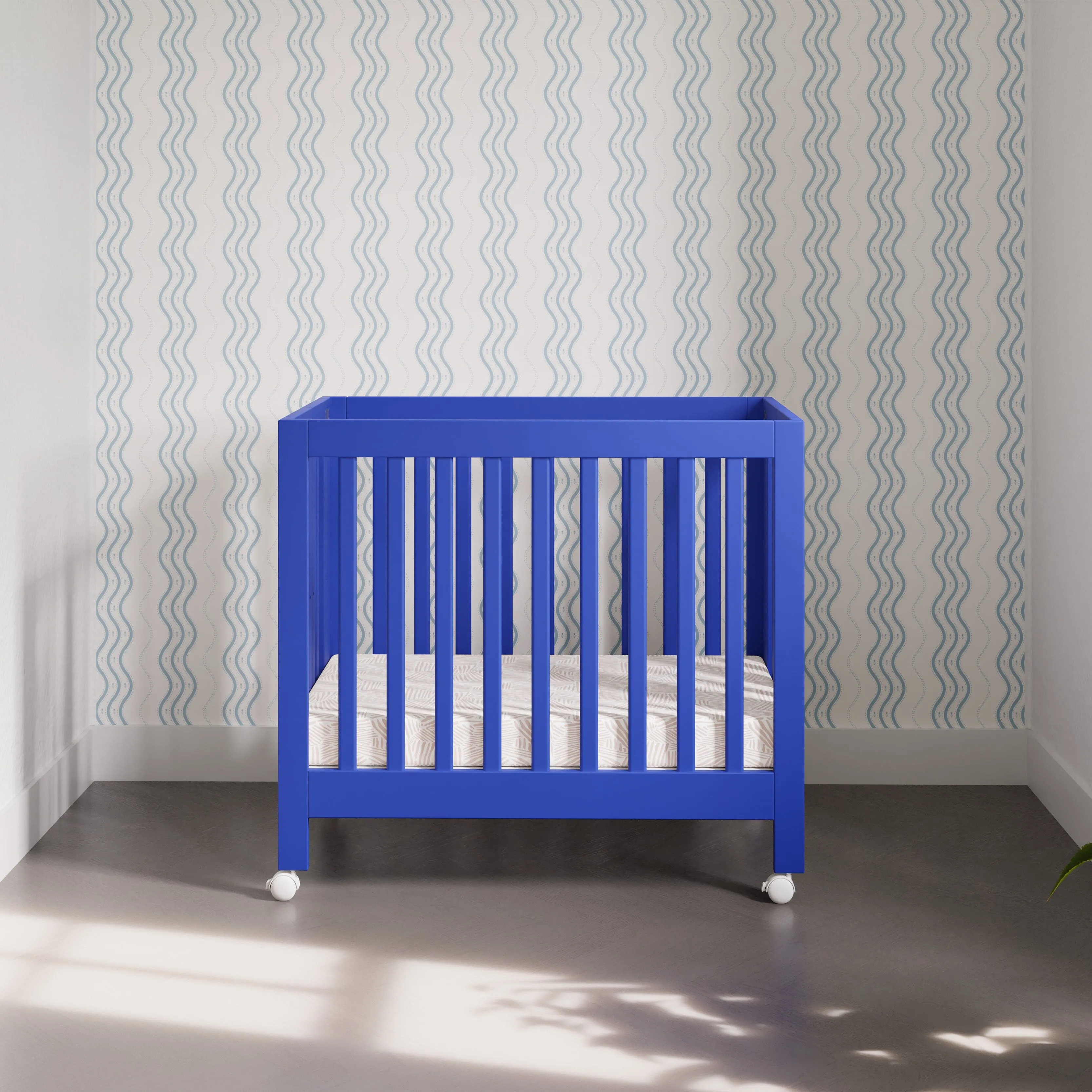 Origami Mini Crib | Cobalt