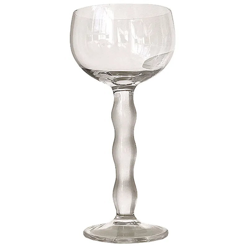 Palms Frosted Handle Goblet & Cocktail Glass