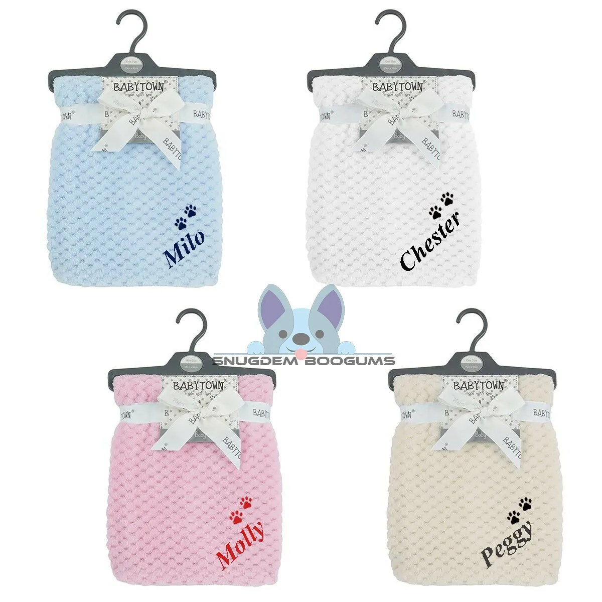 Personalised Waffle Pet Blanket