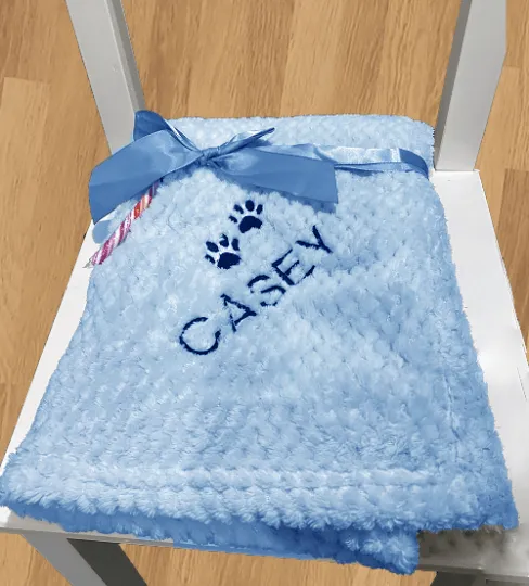 Personalised Waffle Pet Blanket