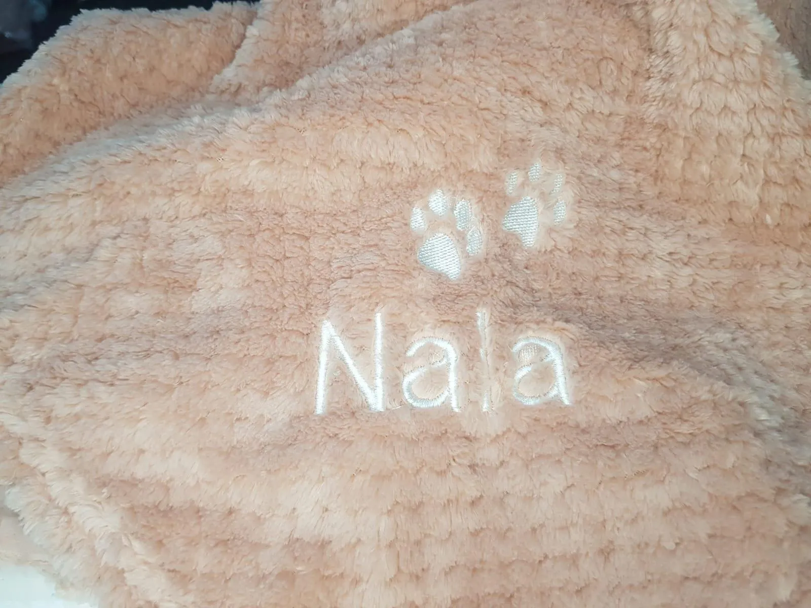 Personalised Waffle Pet Blanket