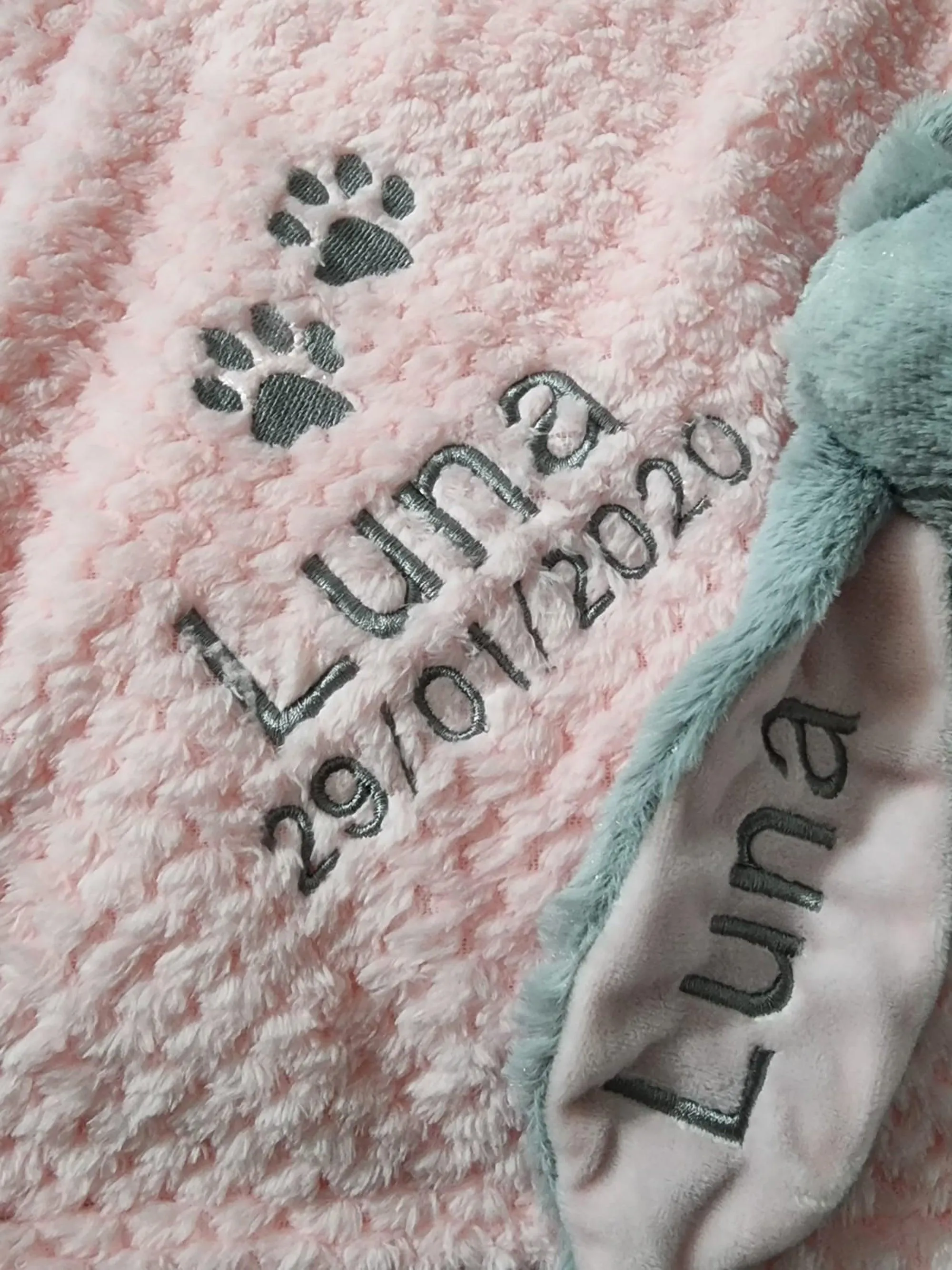 Personalised Waffle Pet Blanket