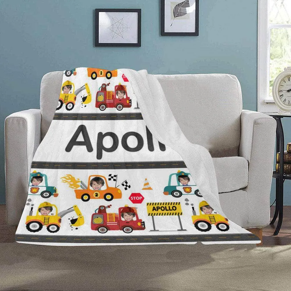 Personalized Blanket - On the Go Vehicles