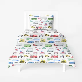 Personalized Twin Duvet Cover and Pillowcase Set