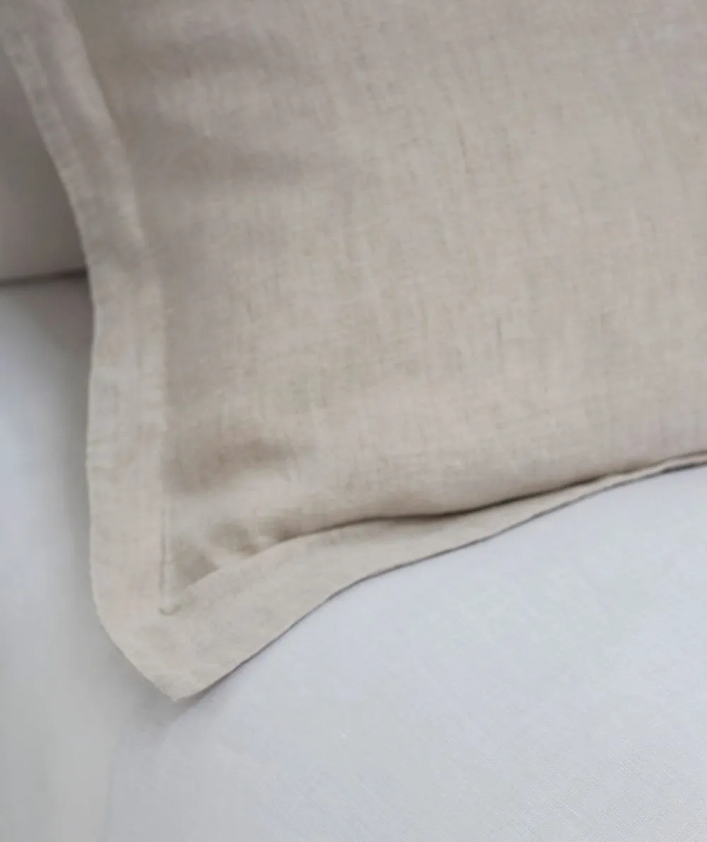 Picardie Ecru Linen Pillowcase