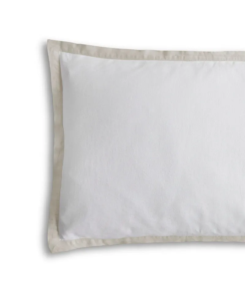 Picardie Ecru Linen Pillowcase