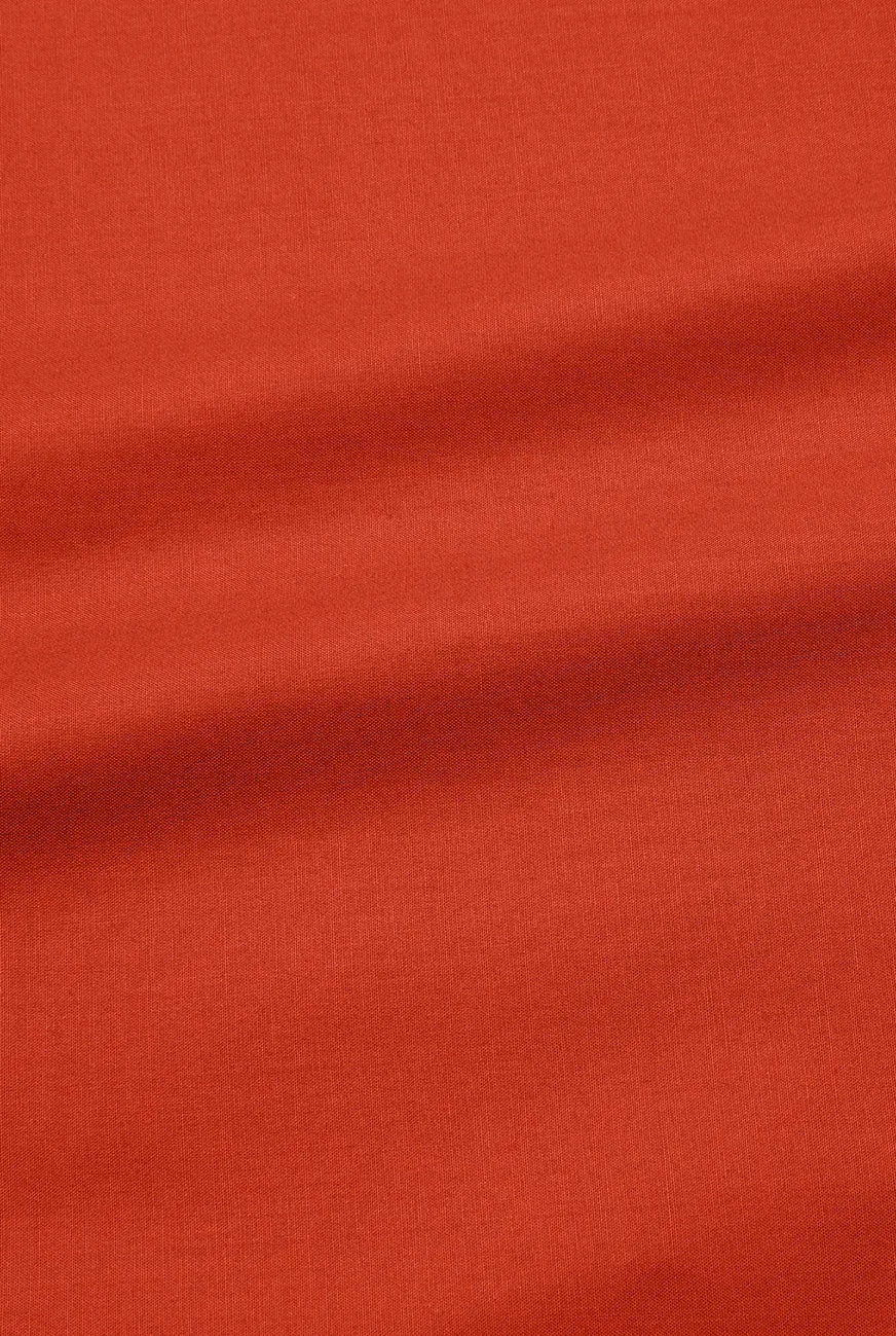 Pima Cotton Percale Bedding in Mecca Orange Color