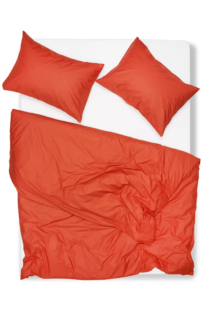 Pima Cotton Percale Bedding in Mecca Orange Color