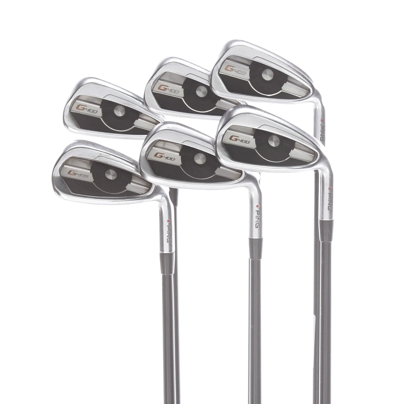 Ping G400 Graphite Mens Right Hand Irons 5-PW Red Dot 1* Flat  Regular - Alta CB