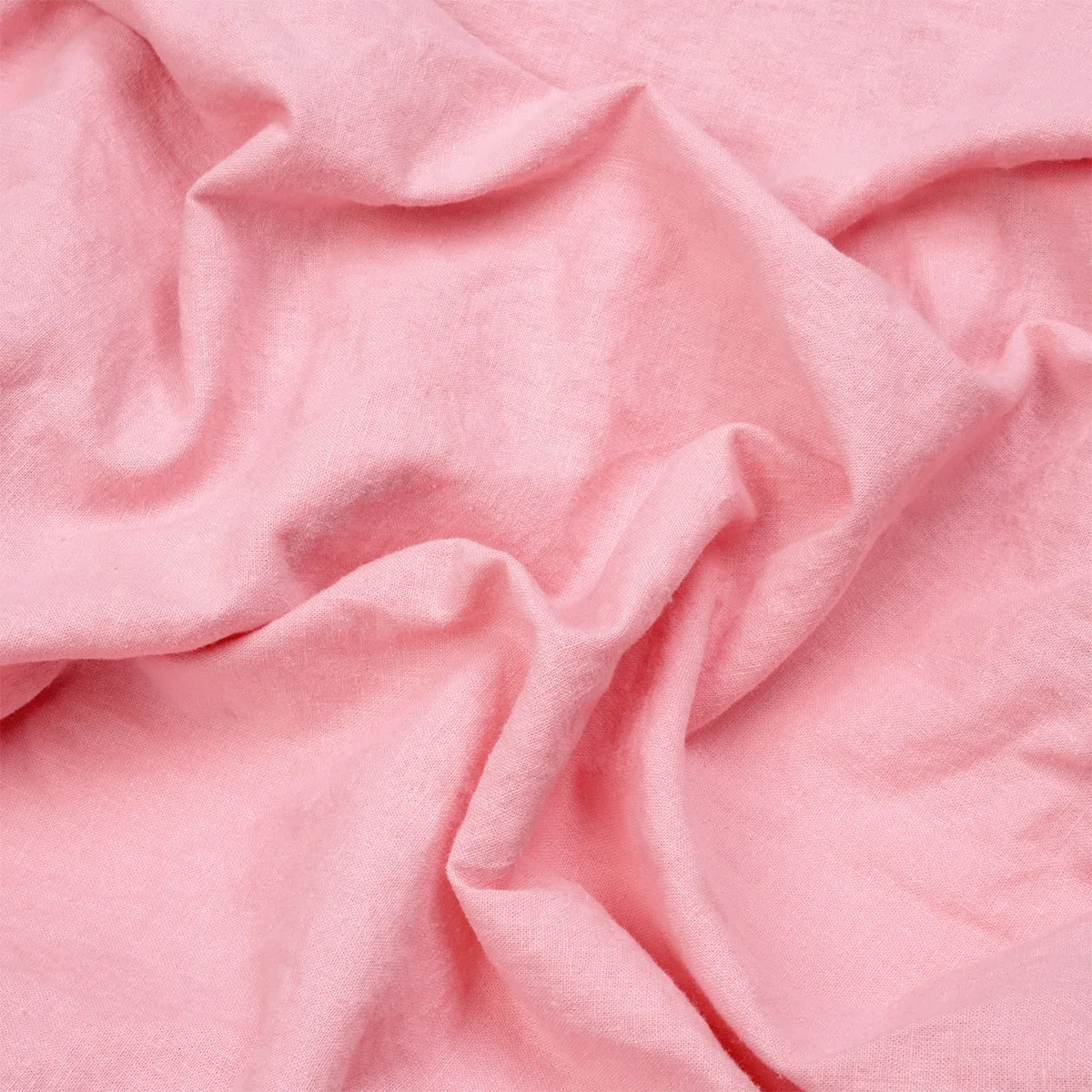 Pink Bloom Linen Blend Flat Sheet