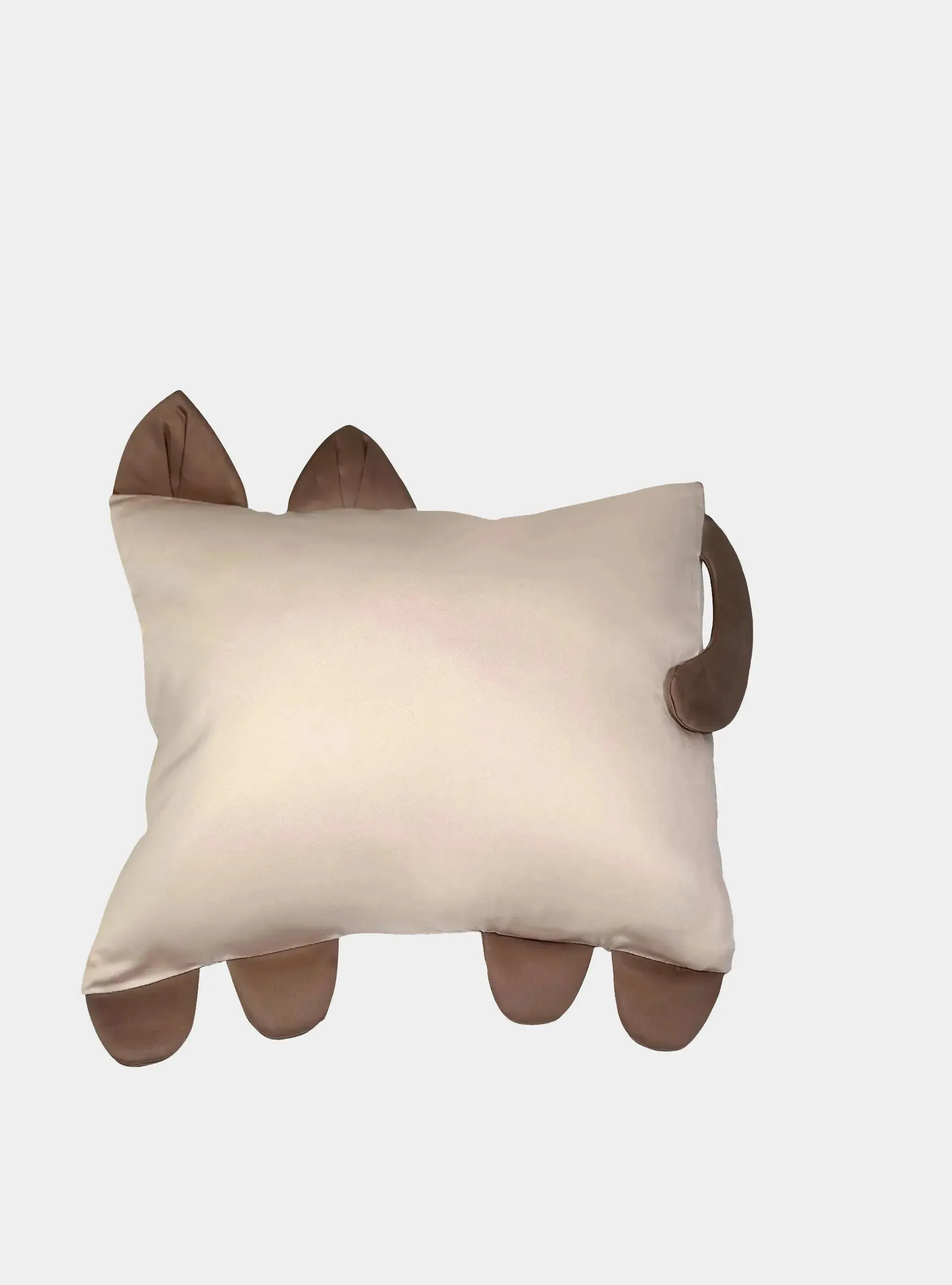 Purrfect Paws Beige Cat Mini Cotton Pillowcase