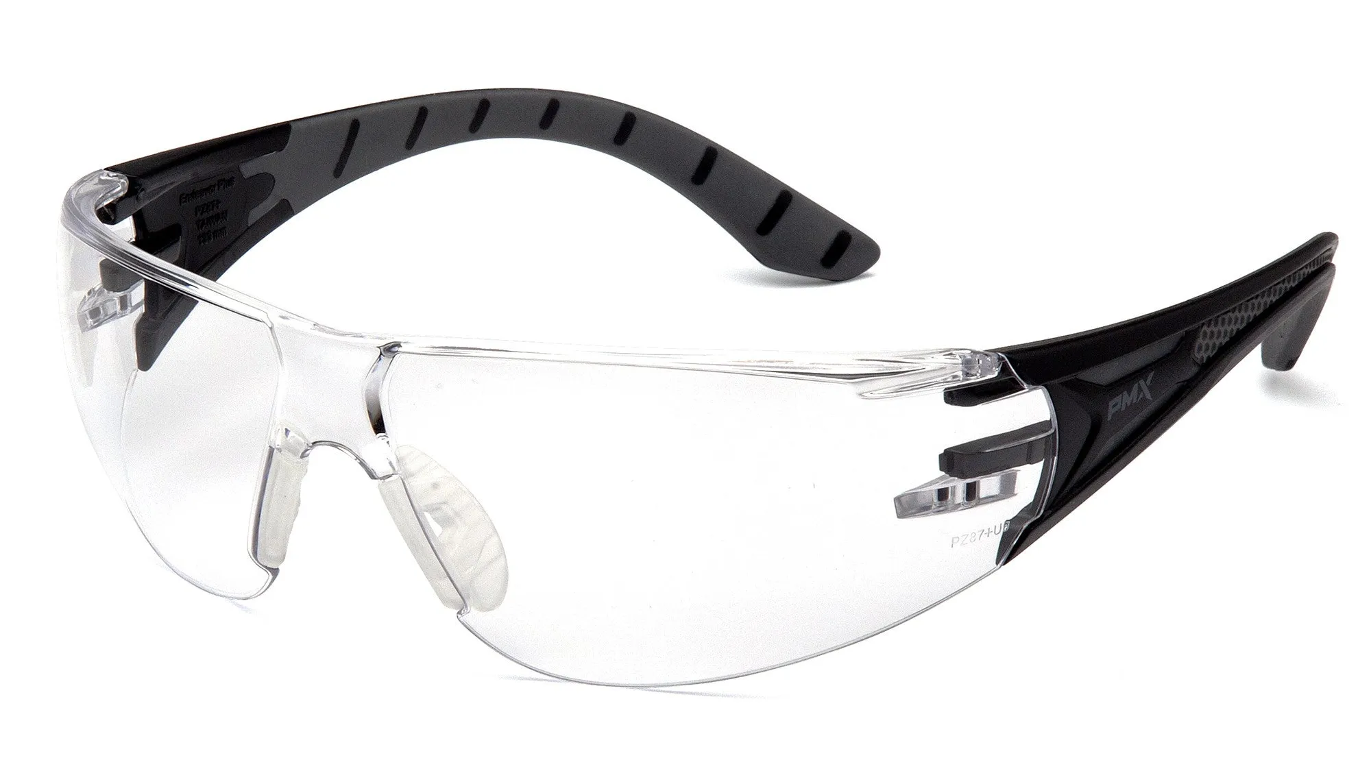 Pyramex SBG9610S Endeavor Plus Black/Gray Safety Glasses W/ Clear Lens (12 each)