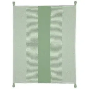 Radial 80279PGW Pastel Green/White Throw White