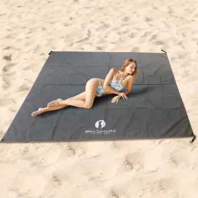 Red Suricata Grey Sand Free Beach Mat Blanket – Compatible with Grey Beach Sun Shade Canopy