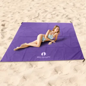 Red Suricata Purple Sand Free Beach Mat Blanket – Compatible with Purple Beach Sun Shade Canopy