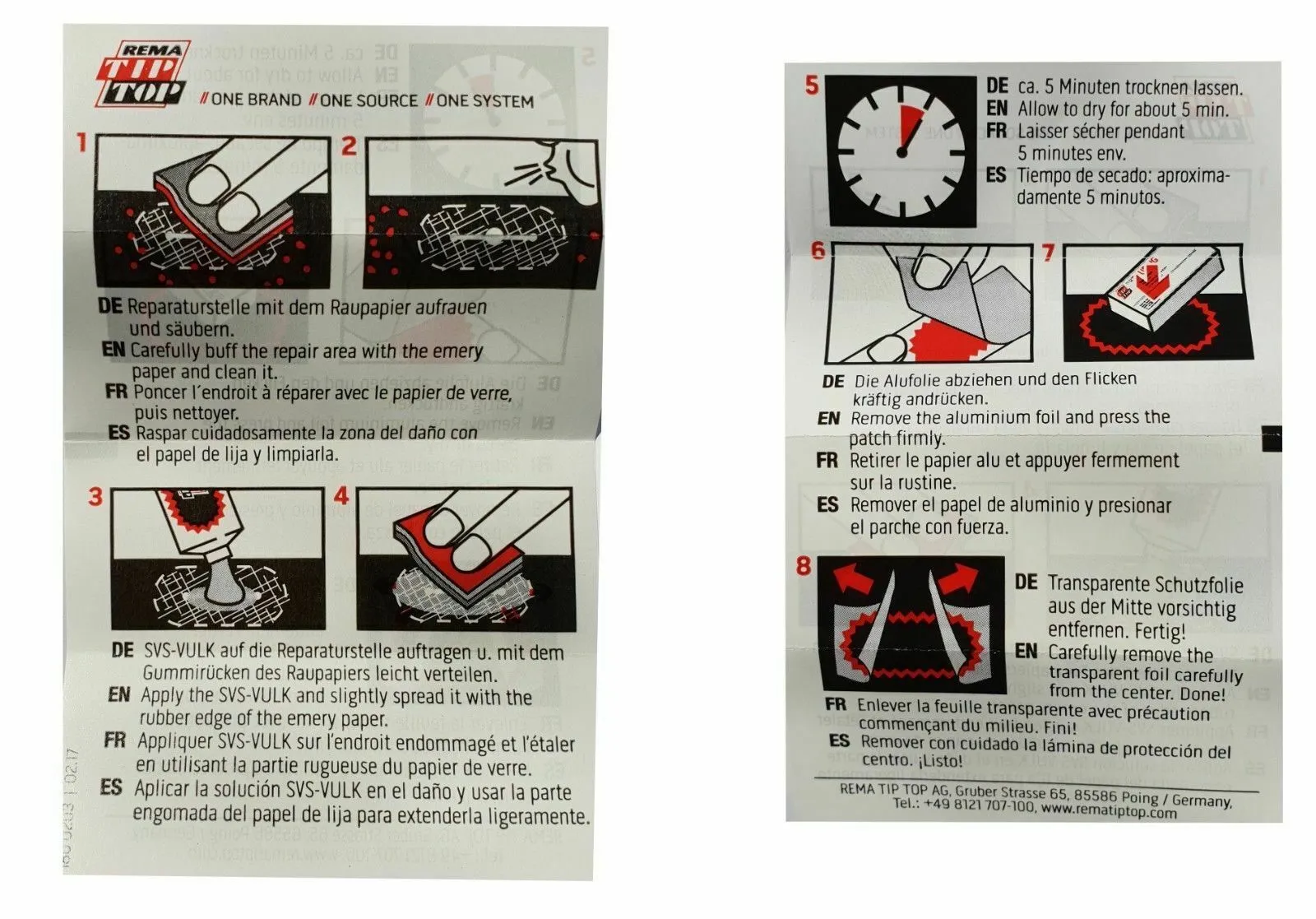 Rema Tip Top TT 04 Puncture Repair Kit